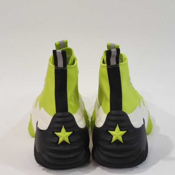 Converse Run Star Motion High 'Lime Twist' Unisex Platform Sneakers 172066C NWT - Picture 5 of 6